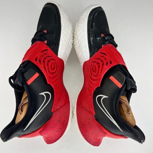 Nike Mens CW6228-001 Black University Red Kyrie 3 Team Size 9 Basketball Shoes - Picture 7 of 10